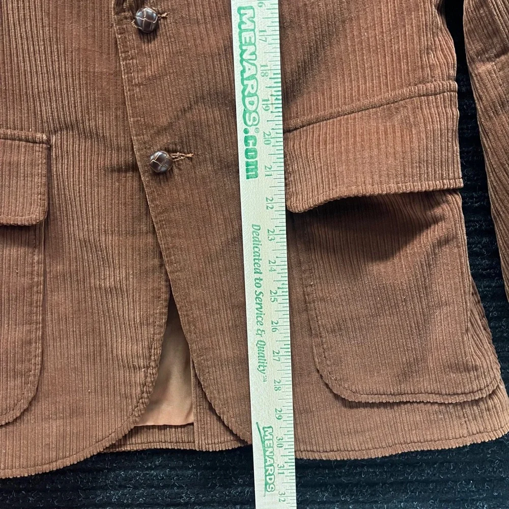 The Man from California Vintage Brown Corduroy Blazer Sport Coat 40R 70s